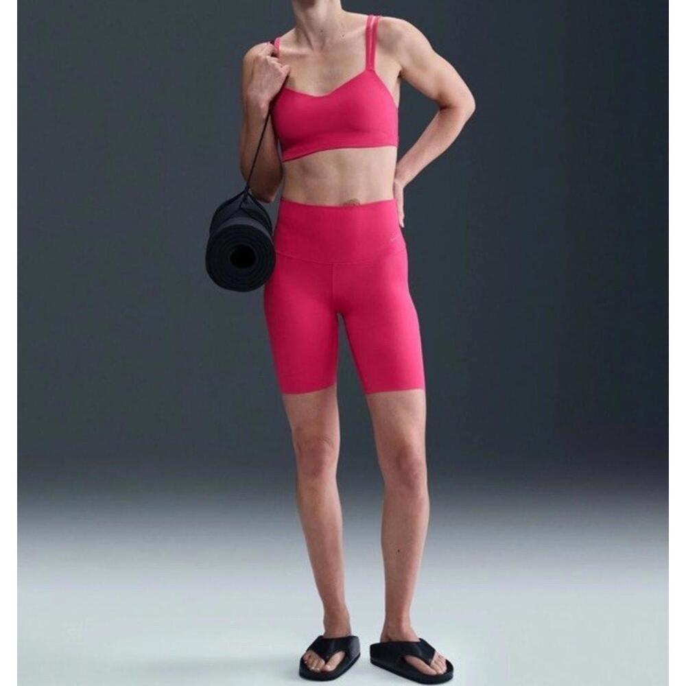 $60 NWOT Women's SNike Zenvy Gentle-Support High-Waisted 8" Biker Shorts DQ6003 - Picture 4 of 7
